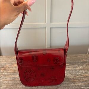 Cartier Deep Red Shoulder Bag